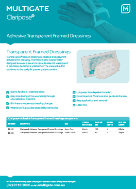 Claripose Adhesive Transparent Dressings